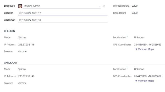 Geolocation Attendance