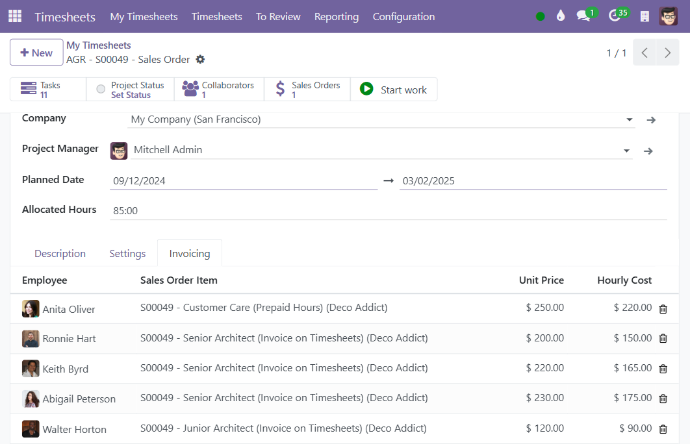 Timesheet Billing