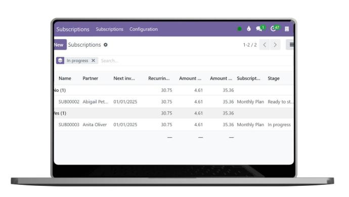 Subscription Dashboard