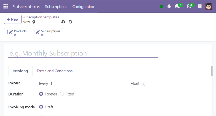 Subscriptions Plans